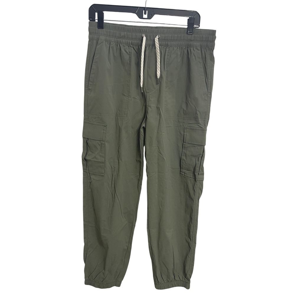 Vuori Women's Scout Cargo Jogger Pants Green Utility Athleisure Size Large